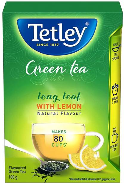 Tetley Long Leaf Lemon Green Tea Box