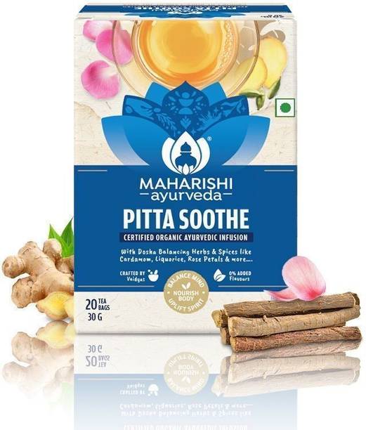MAHARISHI ayurveda Pitta Tea Ginger Herbal Tea Bags Box