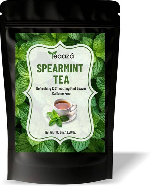 Teaaza Organic Spearmint Tea - Herbal Tea for PCOS, HORMONE BALANCE & ACNE Herbal Tea Vacuum Pack