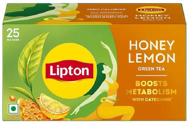 Lipton HONEY LEMON Honey, Lemon Green Tea Bags Box