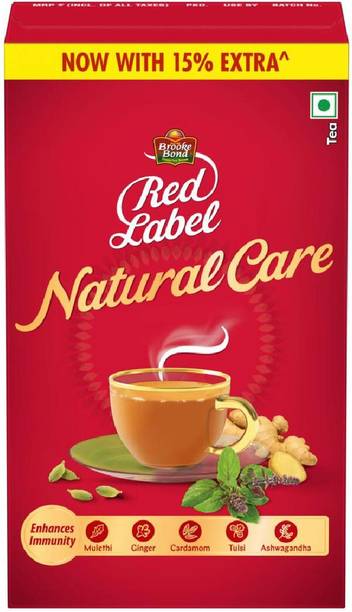 Red Label Natural Care Tea|| with 5 Ayurvedic Ingredients|| 287.5 g Black Tea Box