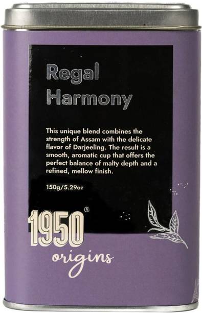 1950 Origins Premium Assam-Darjeeling Tea|Natural Loose Leaf Tea|Fresh&Aromatic-J1 Unflavoured Black Tea Tin