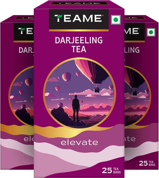 TE-A-ME Darjeeling Tea - 75 Tea Bags | Tea | Tea Bags | Black Tea | Black Tea Bags Box