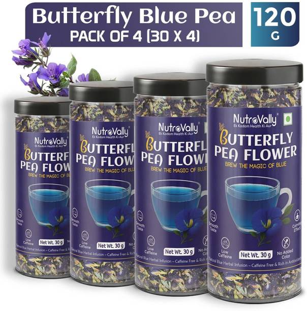 NutroVally Pea Tea Butterfly Flower Immunity Booster Herbal Mason Jar PC4 Herbal Tea Box