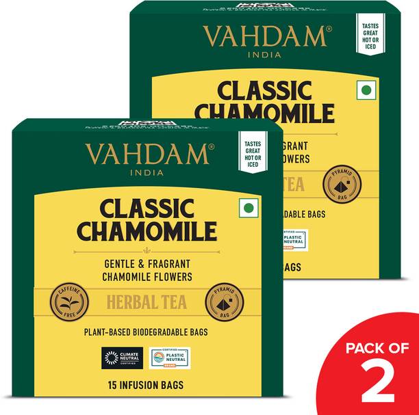 Vahdam Classic Herbal Tea Bags Box