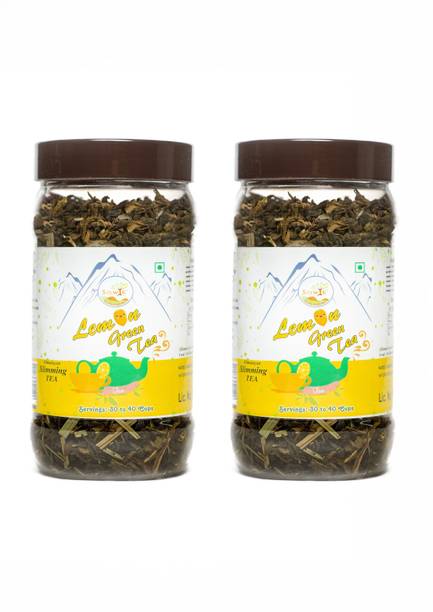 SOWIK Lemon Green Tea Leaves with Lemongrass | Whole Leaf Blend | Rich in Antioxidants Lemon Tea Plastic Bottle