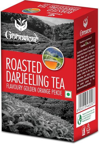 Goodricke Roasted Darjeeling Tea - 250gm| 100% Pure & Original Chai, Flavoury Orange Pekoe Black Pepper Black Tea Box
