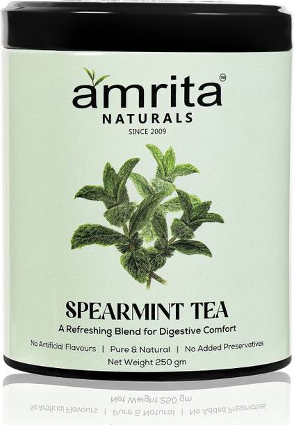 Amrita Naturals Spearmint Herbal Tea Herbal Tea Tin