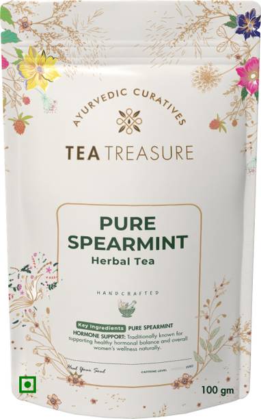 TeaTreasure Spearmint Leaves Tea Mint Herbal Tea Pouch