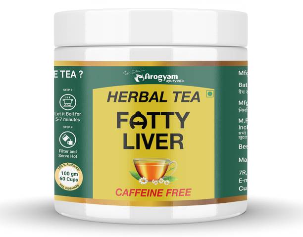 Dr.Satnam's Arogyam Ayurveda Ayurvedic Tea with Brahmi, Gokshru & Dalchini Extract For Fatty, Swollen Liver Herbal Tea Plastic Bottle