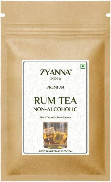 ZYANNA Rum Tea - Black Tea with Rich Rum Flavor - Non-Alcoholic, Hot or Iced Tea Black Tea Pouch