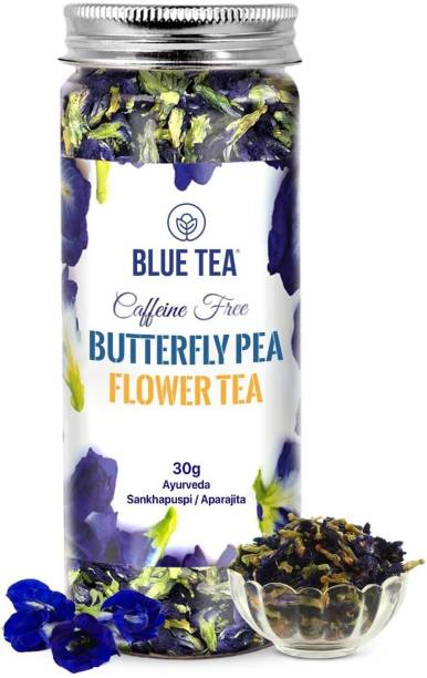 BLUE TEA Butterfly Pea Flower Tea - 30g || RELIEVES STRESS || Herbal Tea Plastic Bottle
