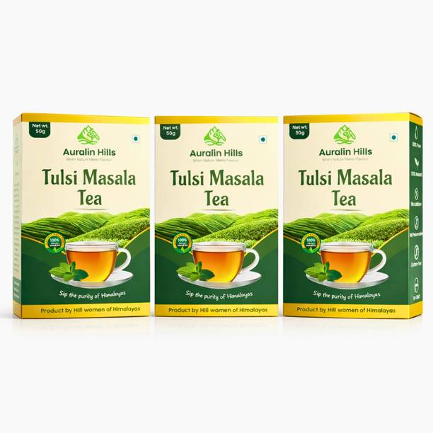 Auralin Hills Tulsi Masala Tea Pack Tulsi Green Tea Box
