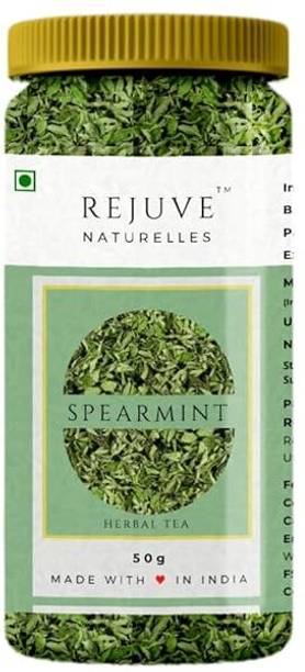 Rejuve Naturelles Premium Spearmint Tea 50 g | Freshly Packed Herbal Tea for PCOS,PCOD Mint Herbal Tea Plastic Bottle