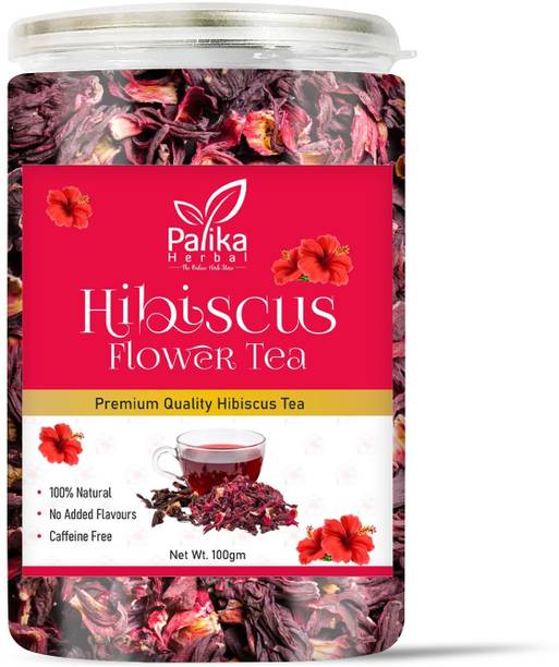 Palika Herbal Hibiscus Flower Tea | Caffeine Free Herbal Tea | For weight Management Hibiscus Herbal Tea Plastic Bottle
