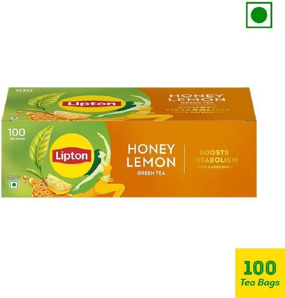 Lipton Honey, Lemon Green Tea Bags Box