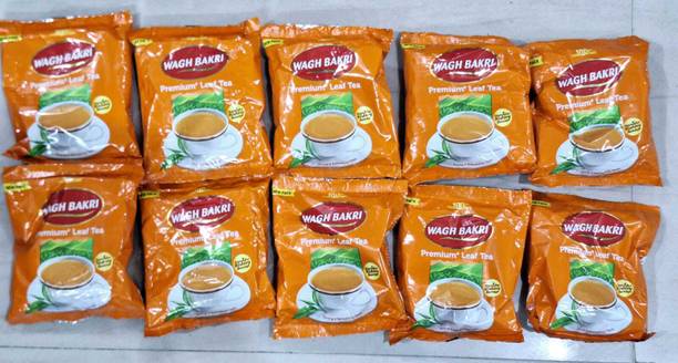 Waghbakri Premium Leaf Tea Unflavoured Black Tea Pouch
