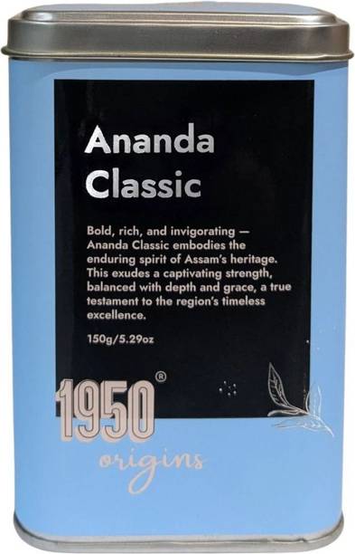 1950 Origins Ananda Classic|Premium Black tea|Pure Assam CTC Tea Leaves Loose-Leaf Tea-T1 Black Tea Tin