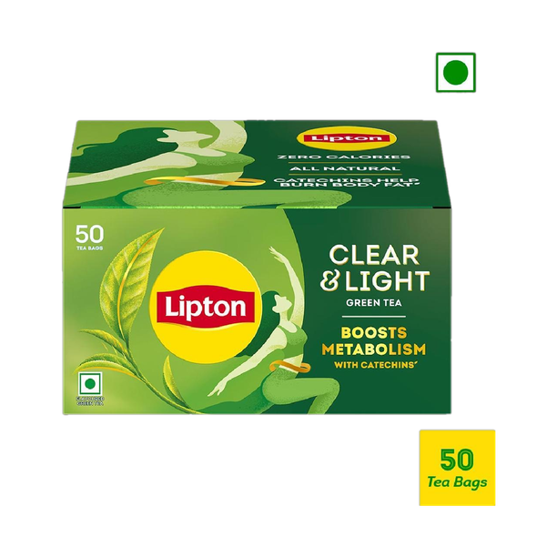 Lipton Clear & Light Green Tea Bags 50 pcs Green Tea Bags Box