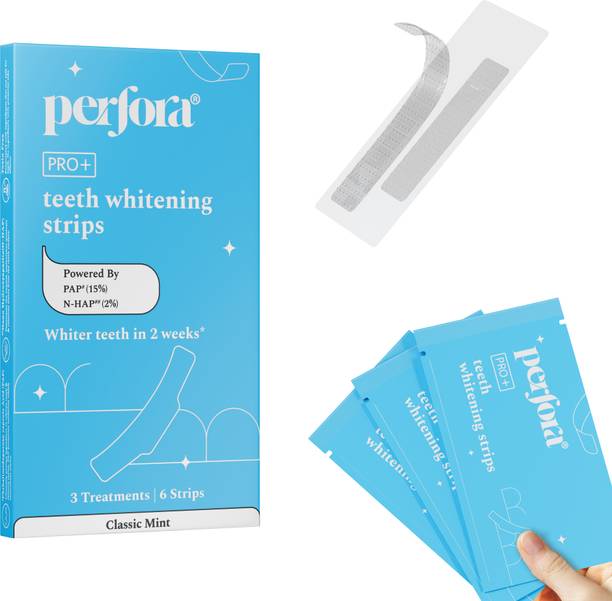Perfora Teeth Whitening Strips - Classic Mint, 3 Treatment, Enamel Safe & Effective Teeth Whitening Kit