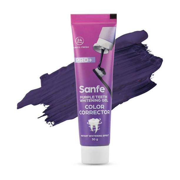 Sanfe Yellow to White Color Corrector Enamel Safe Teeth Whitening liquid