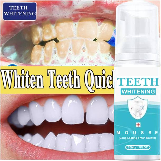 Latibule Teeth Whitening Mousse Remove Stain Deep Cleaning Fresh Breath Toothpaste Foam - mint