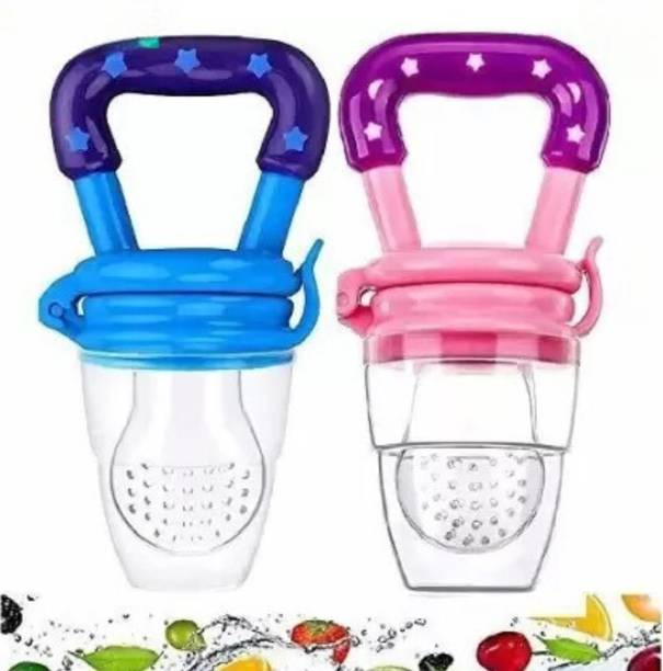ROMYCRON BPA Free Silicone Baby Food Feeder & Baby Fruit Nibbler Teether and Feeder