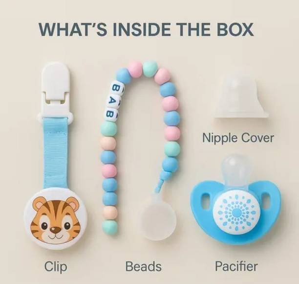 krishav Baby Soother with Chain 1Pcs Soother