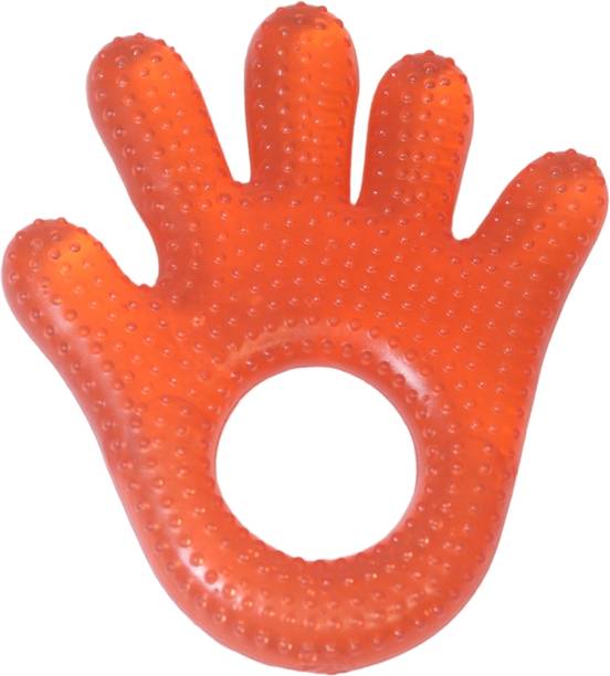 MOON MAMA Soft & Safe Hand Shaped Baby Teether Toy, Soothing & Easy-to-Hold for Infants Teether