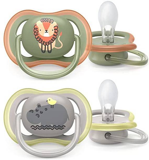 Philips Avent Orthodontic Ultra Air Pacifiers|BPA Free| 6-18 months| Pack of 2 Teether/ Soother