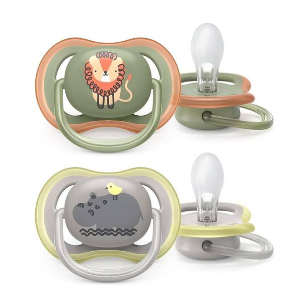 Philips Avent Orthodontic Ultra Air Pacifiers|BPA Free| 6-18 months| Pack of 2 Teether/ Soother
