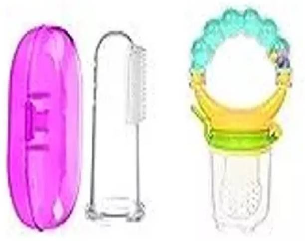 Fancy Steps Teether_finger_Blue_ Teether and Feeder