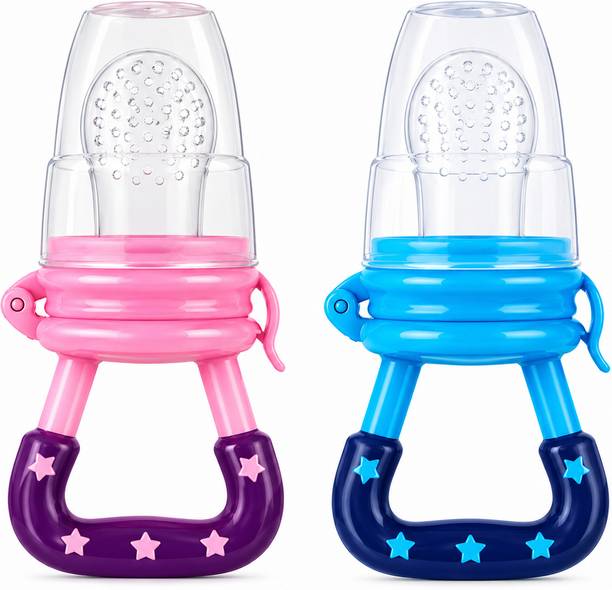 SUN KIRAN Silicone Baby Fruit Feeder & Food Nibbler | BPA-Free Food Grade Silicone Teether and Feeder