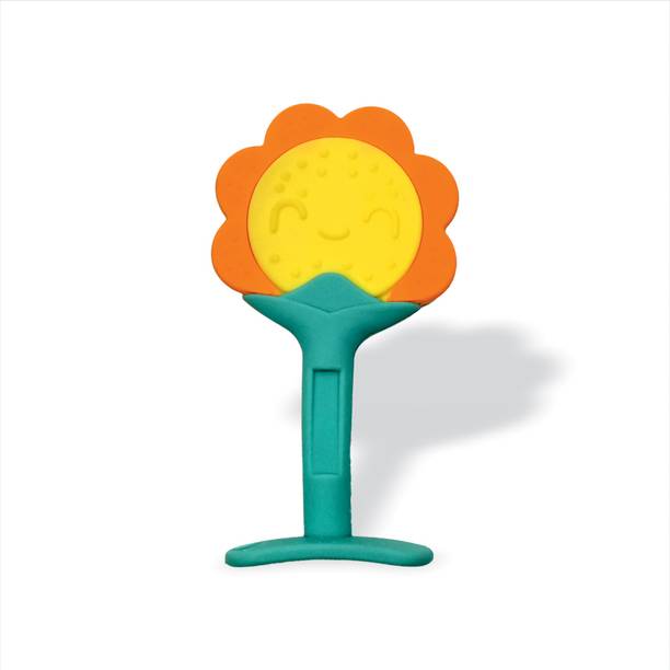 Littlepooh Teether for Babies| Sun Flower Shape| Food Grade Bpa-Free| Infants 3–12 Months Teether