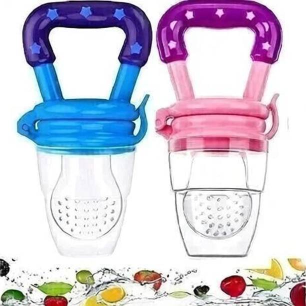 Aradent Pack Of 2 Pcs Silicone Baby Infant Fruit Feeder Dummy Pacifier Newborn Nipple Teether and Feeder