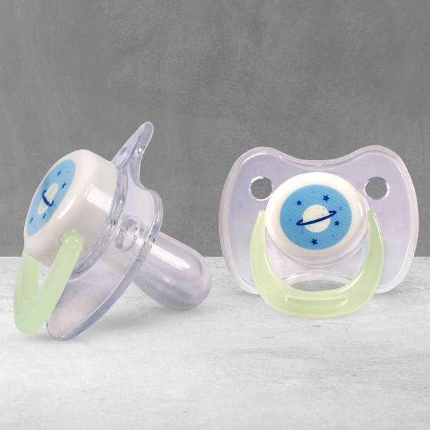 1st Step Glow in Dark Orthodontic Baby Pacifier With Cover for Newborn Infant BPA Free Soother
