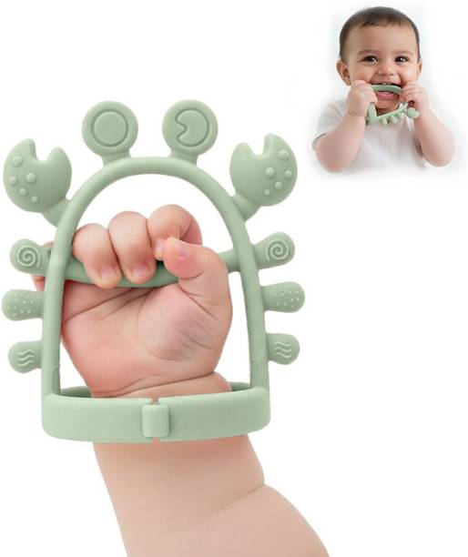 TONY STARK Crab Baby Teether Non-Toxic BPA Free Silicone Teething Toy For Infant Toddler Teether