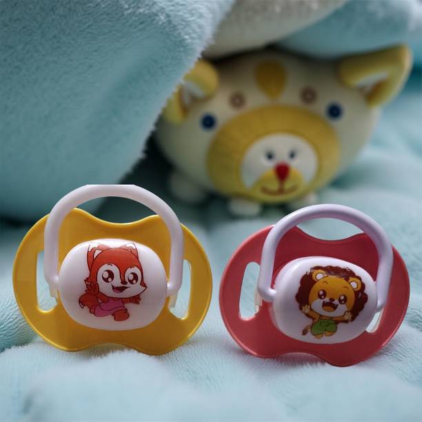 Bachpan Silicone Cartoon Pacifiers | BPA-Free Animal Orthodontic Baby Comfort Set Soother