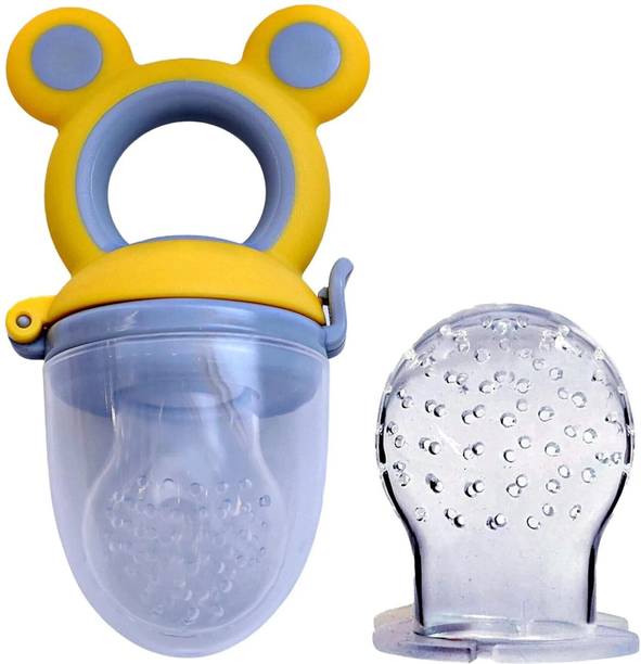 THE LITTLE BUNNY HOP IN STYLE Mickymouse Fruit Feeder with Silicone Nipple, Ideal for Newborn Babies & Infants Feeder