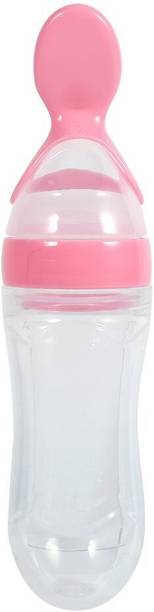 BADAL KIDZ Baby Silicone Feeding Bottle|Food Dispensing Spoon For Semi-Solid Food & Cereals Feeder