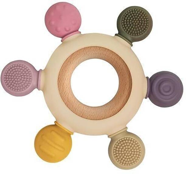 NBUKT Baby Teething Toys Silicone Teethers BPA Free Silicone Rudder Teether