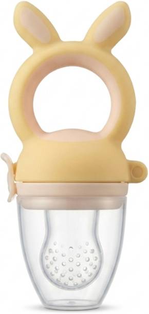 Fiziboo Baby Fruit Feeder Silicone Nibbler Pacifier for Kids with Easy Grip Handle Feeder