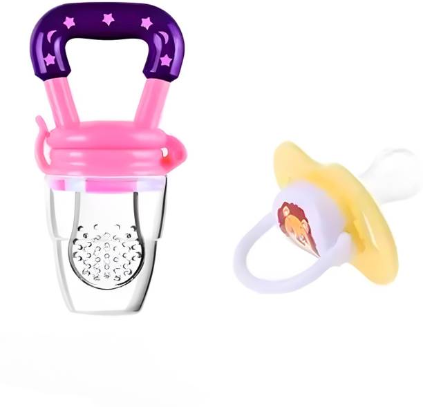 Earthcon Combo of Fruit Nibbler And Soother Baby Nipple Feeder Soother