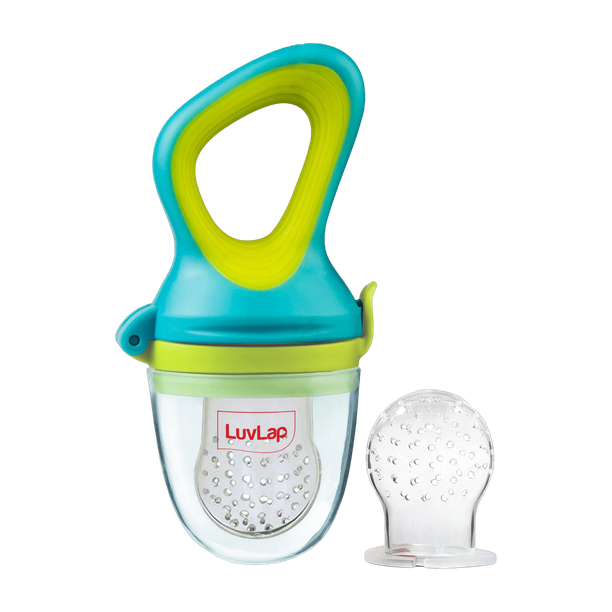 LuvLap Elegant Silicone Food/Fruit Nibbler with Extra Mesh, Soft Pacifier & feeder Feeder
