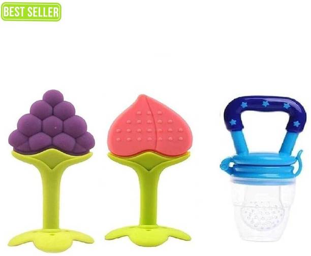 waheguru Silicone Baby Teether | Fruit Nibbler Safe for Infants & Toddlers Teether