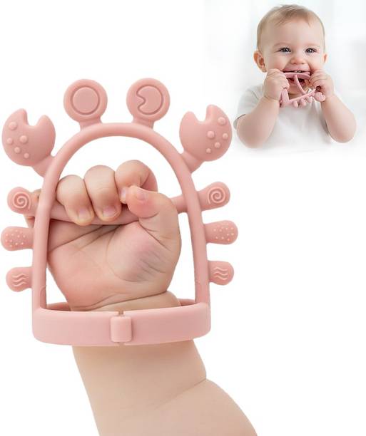 TONY STARK Crab Baby Teether Non-Toxic BPA Free Silicone Teething Toy For Infant Toddler Teether