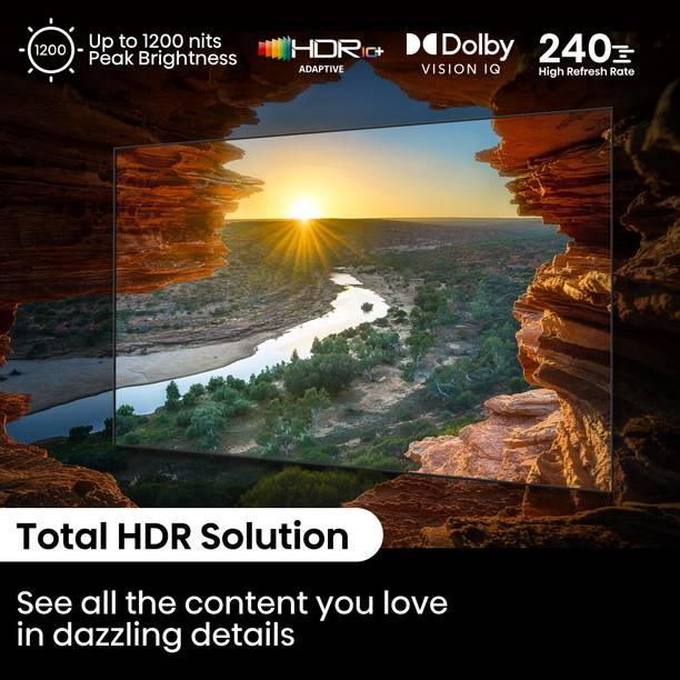 Hisense Mini LED 140 cm (55 inch) QLED Ultra HD (4K) Smart VIDAA TV 240 Full Array Local Dimming Zones Dolby Vision Atmos