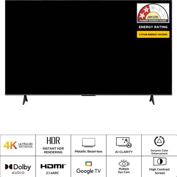 iFFALCON by TCL U64 108 cm (43 inch) Ultra HD (4K) LED Smart Google TV with 24W Audio, HDR10