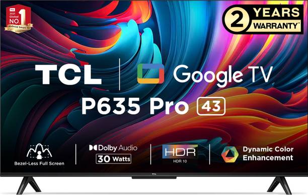 TCL 108 cm (43 inch) Ultra HD (4K) LED Smart Google TV 2023 Edition with Google Assistant |