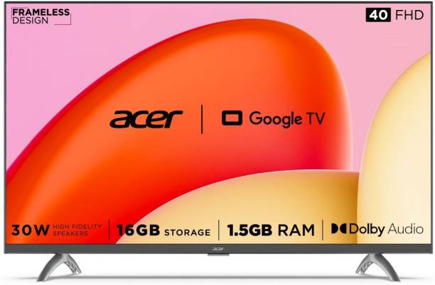 Acer Advanced I Series 102 cm (40 inch) Full HD LED Smart Google TV 2023 Edition with 1.5GB RAM, 16GB Storage, 30W Dolby Audio